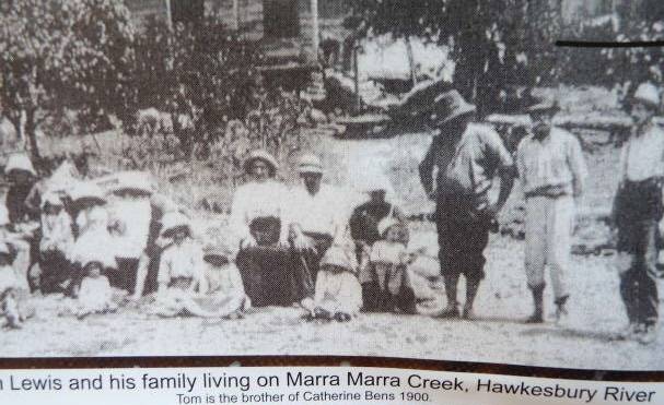 Tom Lewis and his family at Marra Marra Creek 
